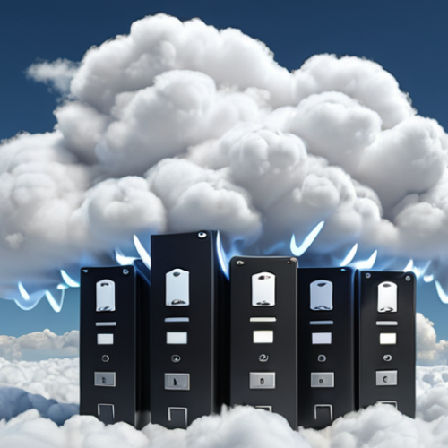 **Automatic Backup:**  Cloud icon, files flowing upwards, representing automatic file synchronization to the cloud, protection from data loss.