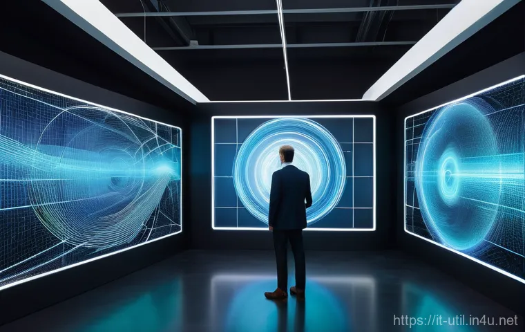 원격 데스크톱 프로그램 추천 - **Generational Tech Support with Remote Desktop:**
    "A heartwarming split-image scene. On the lef...