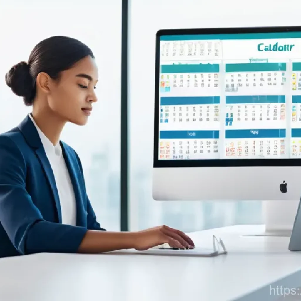 캘린더 관리 소프트웨어 비교 - **AI-Powered Personal Productivity Assistant:**
    A sophisticated, clean workspace featuring a per...