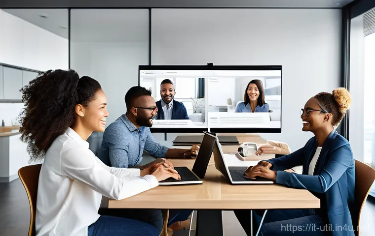 원격 협업을 위한 화면 공유 프로그램 - **Prompt 1: The Magic of Seamless Remote Collaboration and Problem Solving**
    "A diverse group of...