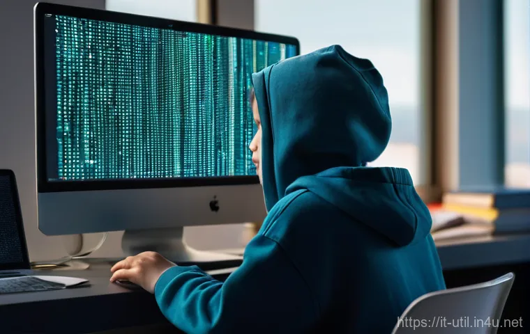 USB 드라이브 복구 소프트웨어 - **Prompt: The Glimmer of Digital Hope**
    "A young person (gender-neutral, wearing a comfortable h...