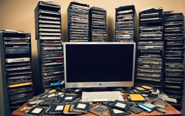 디스크 조각 모음 프로그램 추천 - **Image Prompt: Digital Clutter Overload**
    A young adult, appearing slightly overwhelmed, stands...