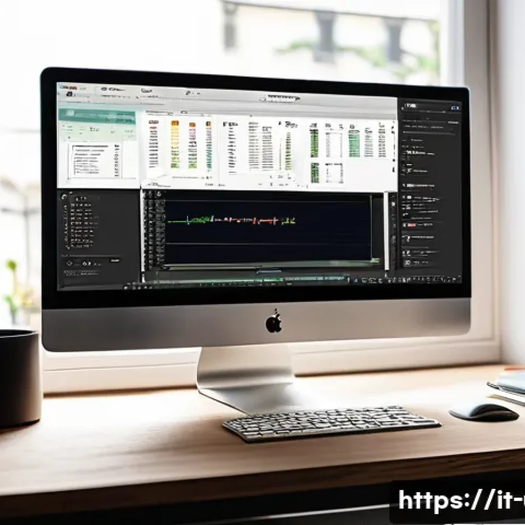 시스템 시작 프로그램 관리 유틸리티 - A modern Italian home office setting with a sleek desktop computer displaying the Windows Task Manag...