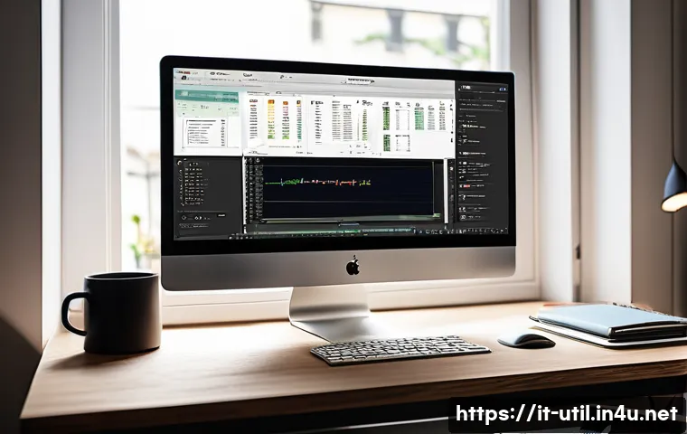 시스템 시작 프로그램 관리 유틸리티 - A modern Italian home office setting with a sleek desktop computer displaying the Windows Task Manag...
